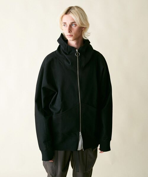 rehacer / レアセル パーカー | rehacer : High Hoodie Dolman Parka Made in Japan / ハイフーディー ドルマン ワイドパーカー メイドインジャパン | 詳細1