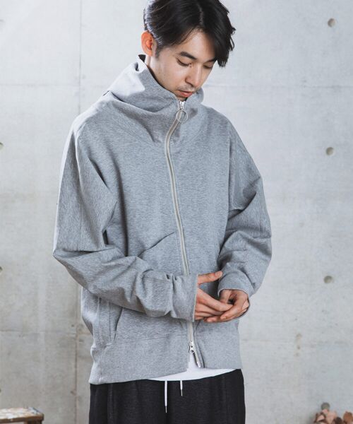 rehacer / レアセル パーカー | rehacer : High Hoodie Dolman Parka Made in Japan / ハイフーディー ドルマン ワイドパーカー メイドインジャパン | 詳細7