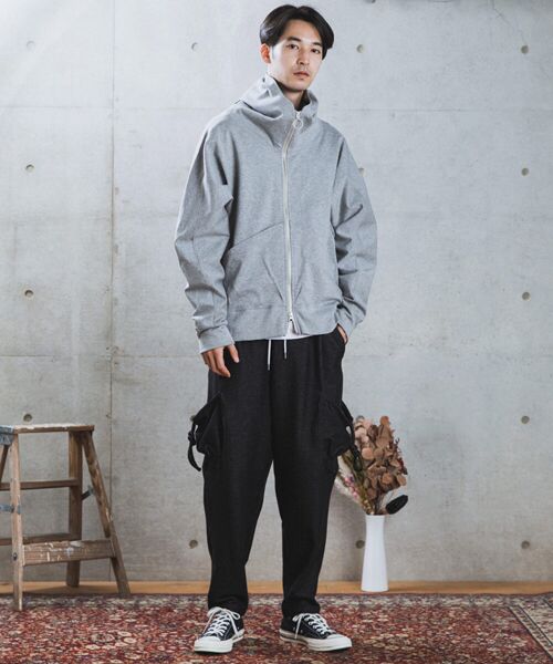 rehacer / レアセル パーカー | rehacer : High Hoodie Dolman Parka Made in Japan / ハイフーディー ドルマン ワイドパーカー メイドインジャパン | 詳細8