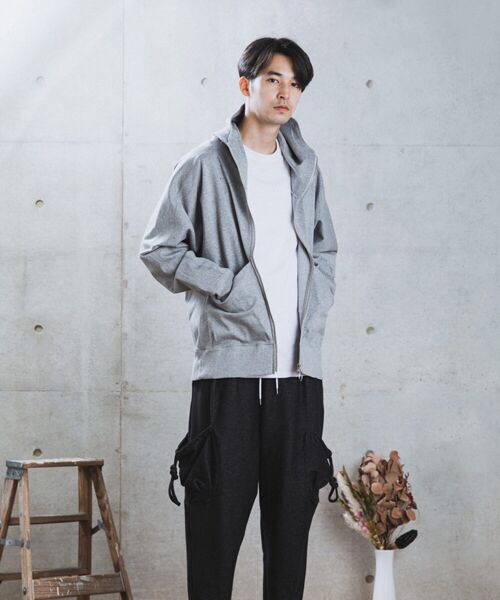 rehacer / レアセル パーカー | rehacer : High Hoodie Dolman Parka Made in Japan / ハイフーディー ドルマン ワイドパーカー メイドインジャパン | 詳細9