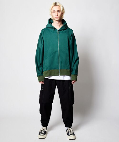 rehacer / レアセル パーカー | rehacer : High Hoodie Dolman Parka Made in Japan / ハイフーディー ドルマン ワイドパーカー メイドインジャパン | 詳細17