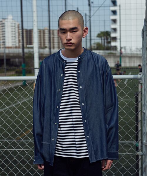 rehacer / レアセル シャツ・ブラウス | rehacer : Tuck Chambray Shirt JKT / タックシャンブレー シャツジャケット | 詳細1