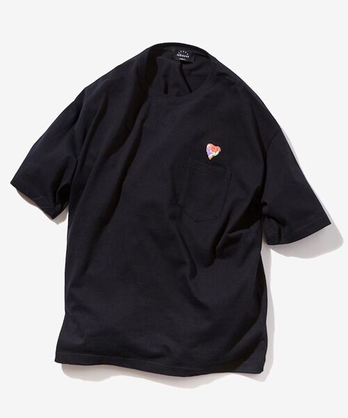 rehacer / レアセル Tシャツ | rehacer STAND : Flower Heart Big T-Shirt / フラワーハートビッグ Tシャツ | 詳細4