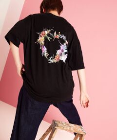 rehacer / レアセル Tシャツ | rehacer : Bloom Heart On Wide Body / ブルーム ハート Tシャツ オン ワイドボディー