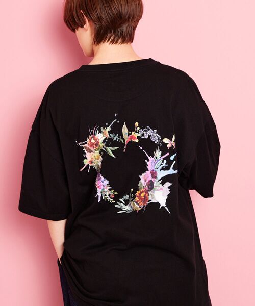 rehacer / レアセル Tシャツ | rehacer : Bloom Heart On Wide Body / ブルーム ハート Tシャツ オン ワイドボディー | 詳細9