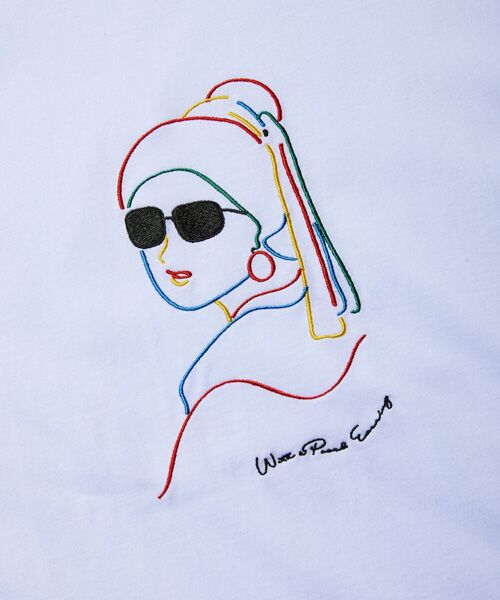 rehacer / レアセル Tシャツ | rehacer : With a Pearl Earring On Wide Loose Body / ウイズ ア パールイヤリング オン ワイドルーズボディー | 詳細7