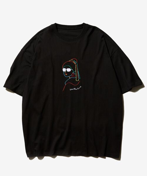 rehacer / レアセル Tシャツ | rehacer : With a Pearl Earring On Wide Loose Body / ウイズ ア パールイヤリング オン ワイドルーズボディー | 詳細12