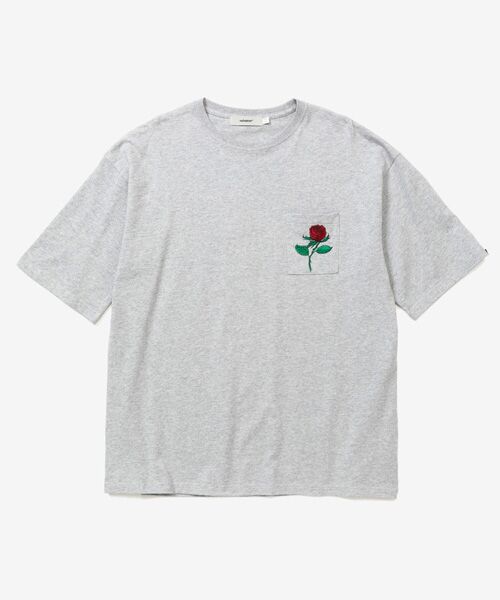 rehacer / レアセル Tシャツ | rehacer : Retro Rose Pocket CS / レトロ ローズポケット カットソー | 詳細10