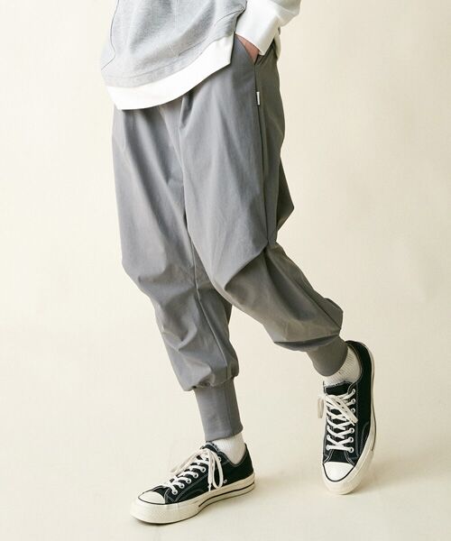 rehacer/レアセル rehacer: 3D Jogger Pants / 3Dジョガーパンツ Gray Small