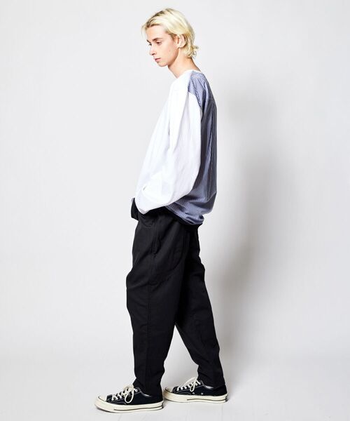 rehacer / レアセル チノ・ワークパンツ | rehacer : Big Pocket Wide Tapered Chino Pants Made in Okayama Japan | 詳細7