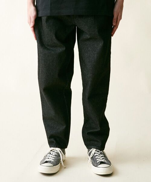 rehacer / レアセル デニムパンツ | rehacer : Bomber Tapered Easy Denim Made in Okayama Japan | 詳細1