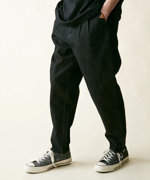 rehacer / レアセル デニムパンツ | rehacer : Bomber Tapered Easy Denim Made in Okayama Japan | 詳細2