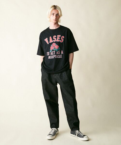 rehacer / レアセル デニムパンツ | rehacer : Bomber Tapered Easy Denim Made in Okayama Japan | 詳細4