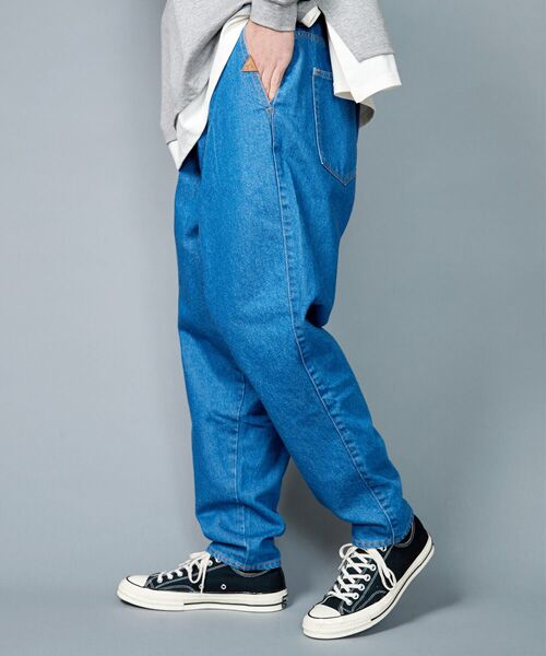 rehacer / レアセル デニムパンツ | rehacer : Bomber Tapered Easy Denim Made in Okayama Japan | 詳細8