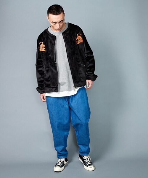 rehacer / レアセル デニムパンツ | rehacer : Bomber Tapered Easy Denim Made in Okayama Japan | 詳細10