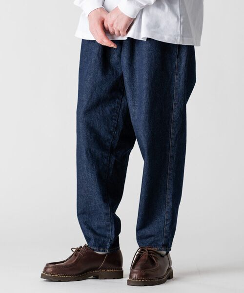 rehacer / レアセル デニムパンツ | rehacer : Bomber Tapered Easy Denim Made in Okayama Japan | 詳細17
