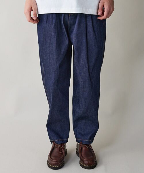 rehacer / レアセル デニムパンツ | rehacer : Pleat Denim Trousers | 詳細1