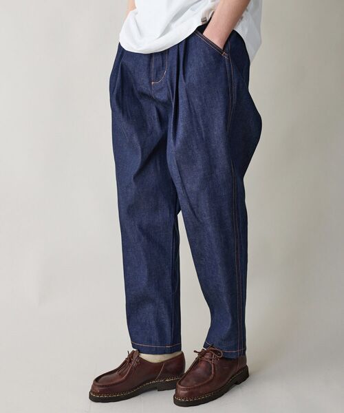 rehacer / レアセル デニムパンツ | rehacer : Pleat Denim Trousers | 詳細3