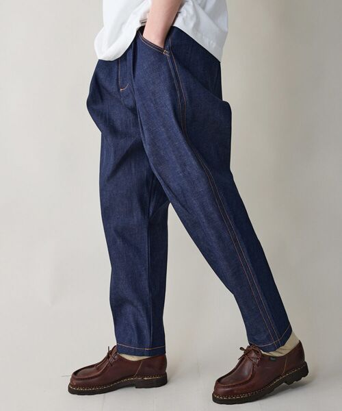 rehacer / レアセル デニムパンツ | rehacer : Pleat Denim Trousers | 詳細4