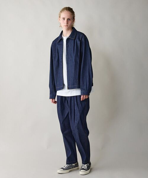 rehacer / レアセル デニムパンツ | rehacer : Pleat Denim Trousers | 詳細9