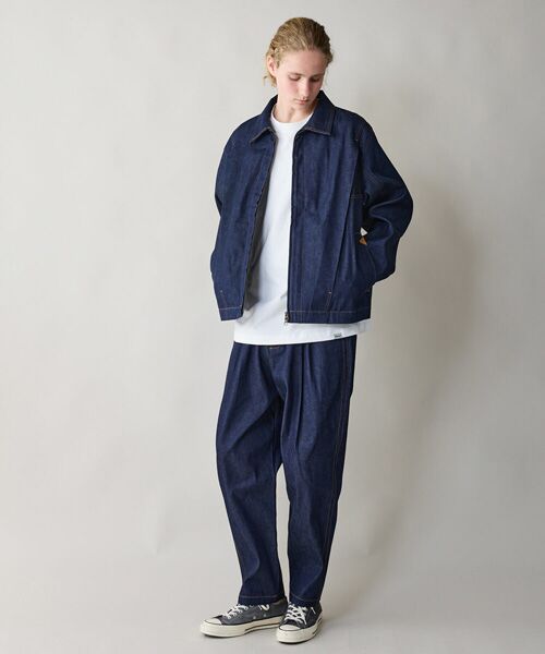 rehacer / レアセル デニムパンツ | rehacer : Pleat Denim Trousers | 詳細11