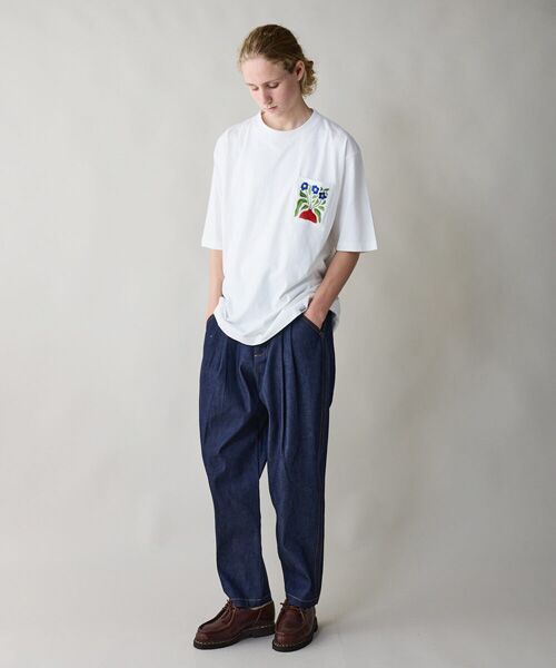 rehacer / レアセル デニムパンツ | rehacer : Pleat Denim Trousers | 詳細23