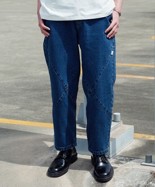 rehacer / レアセル デニムパンツ | Puch Panel Denim Pants | 詳細1