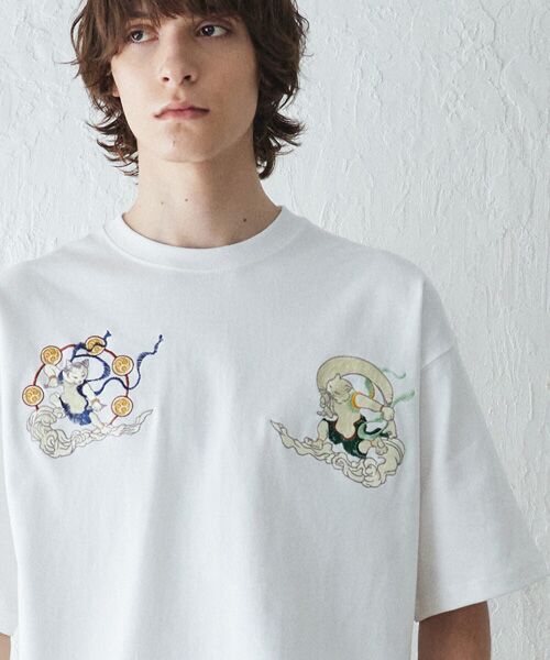 rehacer / レアセル Tシャツ | Cat Screens Wide HW CS（White）