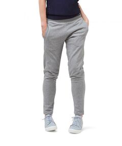 Straight warm-up pants in french terry