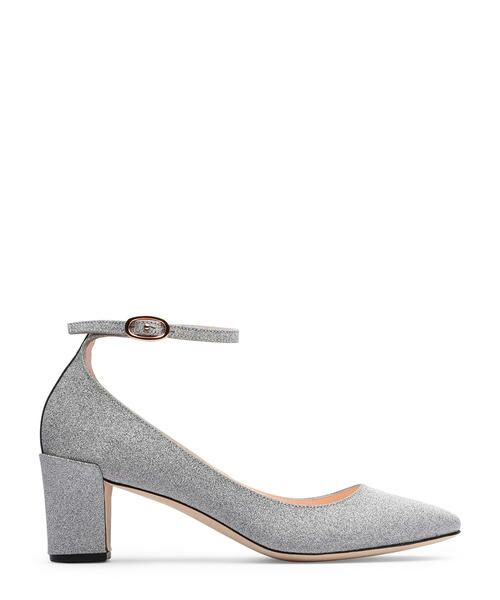 silver mary janes