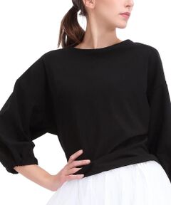 Pleated back sweater