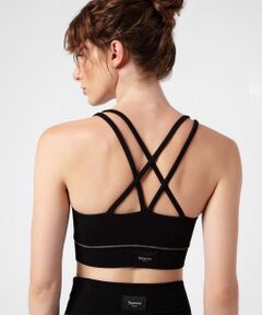 Bralette with thin rib straps