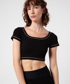 Rib cropped top