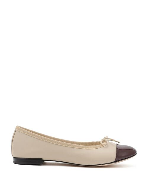 Repetto / レペット フラットシューズ | Flora Ballerina【New Size】(Sand/Deep wine)