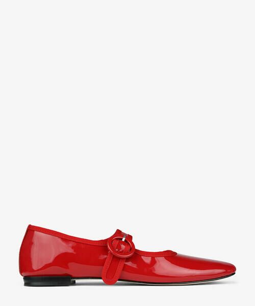 《repetto》パテントレザー Flammy red 36