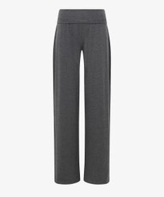 Viscose turn-up waistband jazz pants