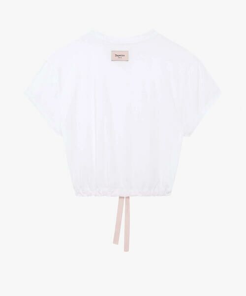 Repetto / レペット カットソー | Satin ribbon crop top | 詳細4