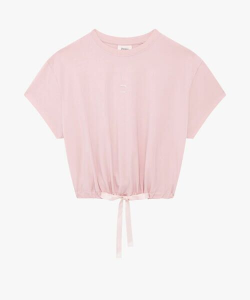 Repetto / レペット カットソー | Satin ribbon crop top(Pink Romance)