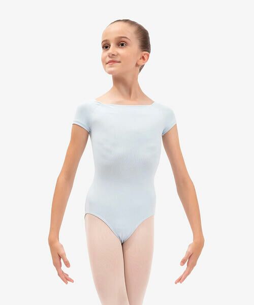 美品★レペット✴︎3/4 スリーブ　レースメッシュ レオタード　白 アウトレット 価格スポーツ - 美品☆レペット✴︎3/4 スリーブ
