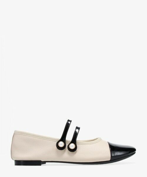 Repetto/レペット Erin Perle メリージェーン - ラバーソール - EUサイズ スワン/ノワール 38