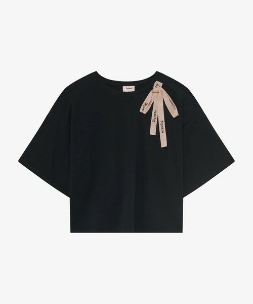 Repetto / レペット その他トップス | ショルダー ボウ Tシャツ（ノワール）