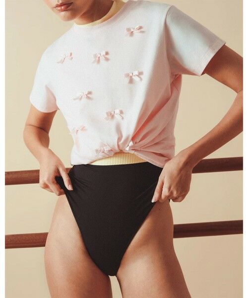 Repetto / レペット その他トップス | シグネチャー サテン マルチリボン Tシャツ | 詳細1