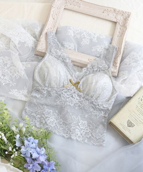 Risa Magli/リサマリ ノーラ カップ付レースインナー ライトグレー(011) 03(L) Risa Magli/リサマリ ノーラ カップ付レースインナー ライトグレー(011) 03(L)