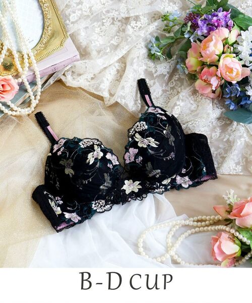 Risa Magli/リサマリ アイリィー ブラジャー(B-D)<V Make Type> ブラック(019) 31(C65) Risa Magli/リサマリ アイリィー ブラジャー(B-D)<V Make Type> ブラック(019) 31(C65)