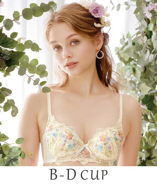 Risa Magli/リサマリ フロリタ ブラジャー<D Make Type>(B-D) クリーム(054) 32(C70) Risa Magli/リサマリ フロリタ ブラジャー<D Make Type>(B-D) クリーム(054) 32(C70)