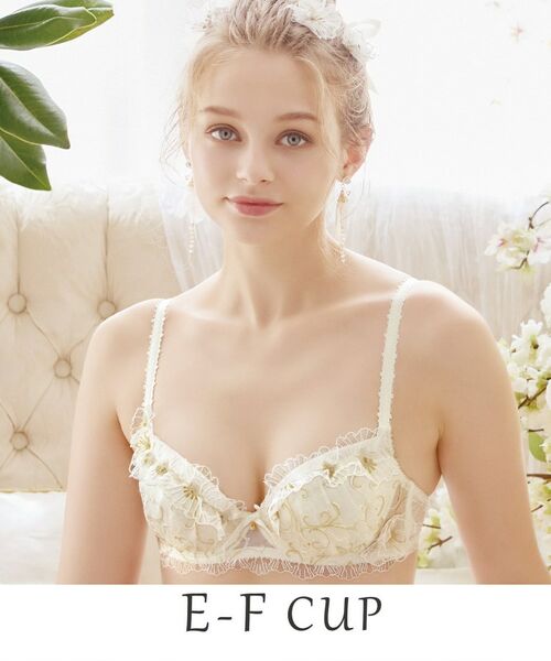 Risa Magli/リサマリ リタ ブラジャー(E-F)<N Make Type> ホワイト(001) 62(F70) Risa Magli/リサマリ リタ ブラジャー(E-F)<N Make Type> ホワイト(001) 62(F70)