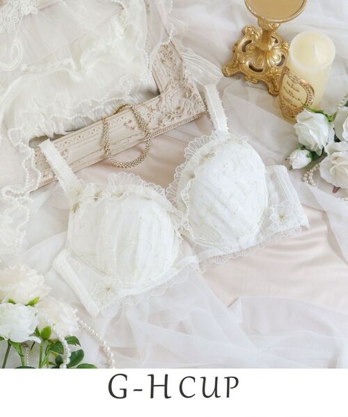 Risa Magli/リサマリ リタ ブラジャー(G-H)<N Make Type> ホワイト(001) 82(H70) Risa Magli/リサマリ リタ ブラジャー(G-H)<N Make Type> ホワイト(001) 82(H70)