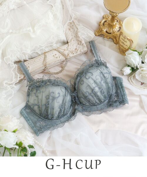 Risa Magli/リサマリ リタ ブラジャー(G-H)<N Make Type> グリーン(022) 82(H70) Risa Magli/リサマリ リタ ブラジャー(G-H)<N Make Type> グリーン(022) 82(H70)