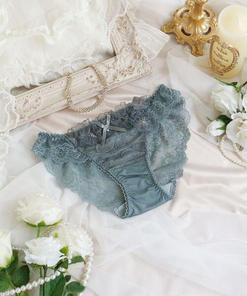 Risa Magli/リサマリ リタ レースショーツ グリーン(022) 03(L) Risa Magli/リサマリ リタ レースショーツ グリーン(022) 03(L)