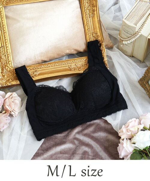 Risa Magli/リサマリ リアナ おやすみブラ （M-L） ブラック(019) 03(L)